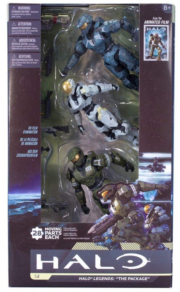 Halo Legends The Package 3 Pack Boxed Set McFarlane Toys