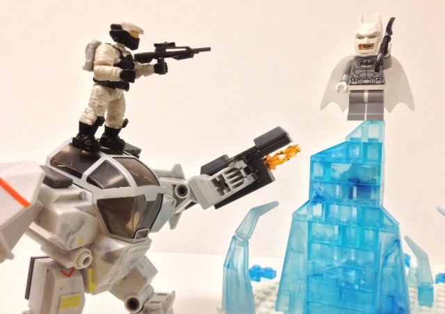 LEGO Batman Arctic vs. Halo Mega Bloks Arctic Cyclops