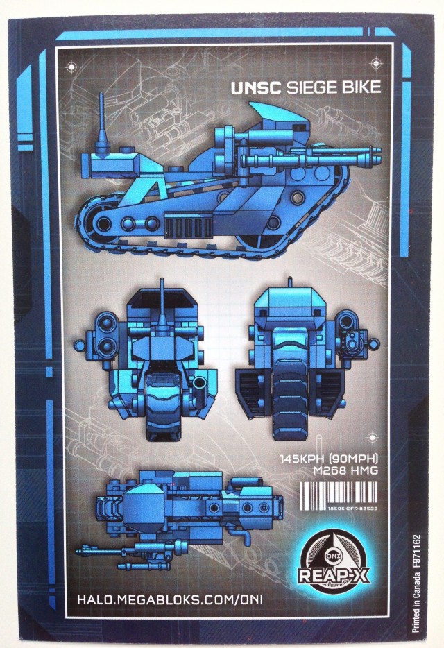 Halo ONI REAP-X UNSC Siege Bike Designs Blueprints