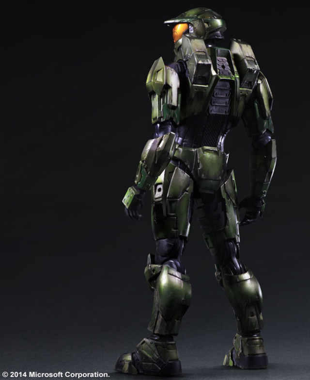 Back of Halo 2 Master Chief Play Arts Kai Action Figure 2015