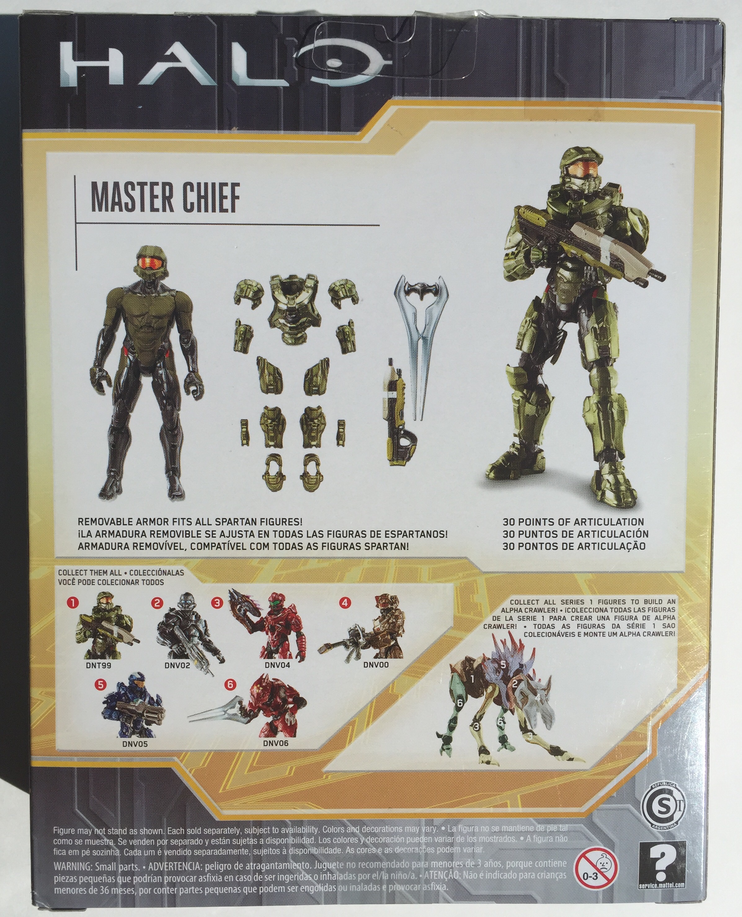 Mattel Halo Universe Series Wave 2 MASTER CHIEF Removable Armor