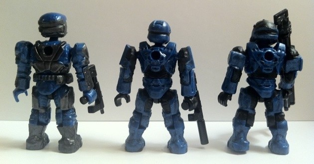 Halo Mega Bloks Back UNSC Cobalt Combat Unit Spartan Scout CQB and ...