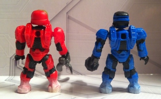 Halo Mega Bloks Figures Backs Snowbound Red Eva and Blue EOD from ...